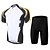 זול ערכות בגדי גברים-XINTOWN בגדי ריקוד גברים חולצת ג&#039;רסי ומכנס קצר לרכיבה שרוולים קצרים רכיבת הרים רכיבת כביש שחור ירוק סגול מצחיק אופניים מכנסיים קצרים מכנסיים ג&#039;רזי רשת ספנדקס לייקרה 3D / סטרצ&#039;י (נמתח) / ייבוש מהיר
