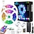 cheap LED Strip Lights-Smart SMD 5050 LED Strip Light WIFI App RGB Control Music Sync Work with Alexa Google 2x7.5M 50ft Colour Changing Home Kitchen TV Party with 24-Key Remote Sensitive Built-in Mic DC12V