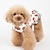 cheap Dog Clothes-Dog Dress Pajamas Floral Botanical Casual / Sporty Cute Party Casual / Daily Dog Clothes Puppy Clothes Dog Outfits Warm Red Costume for Girl and Boy Dog Cotton XXXS XXS XS S M L