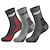 cheap Sports &amp; Outdoor Accessories-3 Pack Full Cushioned Hiking Walking Socks Quarter Crew Socks Men&#039;s Women&#039;s Hiking Socks Ski Socks Outdoor Breathable Moisture Wicking Anti Blister Soft Socks Cotton Camping Hiking Hunting Fishing