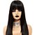 cheap Synthetic Trendy Wigs-Synthetic Wig kinky Straight with Baby Hair Wig Very Long Natural Black Synthetic Hair 68~72 inch Women&#039;s Synthetic Black