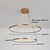 cheap Circle Design-2-Light Modern Metal Simplicity LED Chandeliers 60/40 Two laps Indoor Light For Office Living Room Bedroom Restaurant Pendant Lights