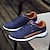 cheap Men&#039;s Sneakers-Men&#039;s Sneakers Running Shoes Tennis Shoes Comfort Shoes Casual Outdoor Daily Walking Shoes PU Black / Red White Dark Blue Fall