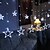abordables Tiras de Luces LED-ramadan eid luces led luces de cadena de hadas 2.5 m luces de estrellas led starburst cortina luces de ventana dormitorio de luz de hadas al aire libre regalo de boda de año nuevo sin batería
