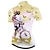 cheap Women&#039;s Jerseys-21Grams Women&#039;s Cycling Jersey Short Sleeve Bike Jersey Top with 3 Rear Pockets Mountain Bike MTB Road Bike Cycling Breathable Moisture Wicking Quick Dry Back Pocket Yellow Pink Red Floral Botanical