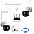 cheap Outdoor IP Network Cameras-DIDSeth 3MP Wifi IP Security Cameras PTZ 4X Digital Zoom Auto Tracking ONVIF Security CCTV  Cameras Audio AI Human Detection Outdoor Cam