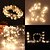 preiswerte LED Lichterketten-st. Patrick&#039;s Day Lights 9pcs 2m 20 LED-Lichterketten warmweiß weiß rot Gypsophila LED-Leuchten im Freien schneidbar neues Design USB-betriebene Gartenhof-Dekorationslampe