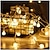 abordables Tiras de Luces LED-50 bolas de cristal led luces de cadena 5m luces de cadena led luces de cadena al aire libre con pilas luz de hadas impermeable jardín al aire libre fiesta de bodas de navidad decoración del patio lám