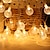 levne LED pásky-50 LED křišťálových koulí Řetězová světla 5m LED světelná struna Venkovní strunová světla Akumulátorové pohádkové světlo Vodotěsné venkovní zahrádka Vánoční svatební party Nádvoří Dekorační lampa bez