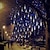 billige LED-kædelys-faldende regnlys meteorregn julelys 30cm 8 rør 144 lysdioder faldende regn dråbe istap snorlys til juletræer halloween dekoration ferie bryllup