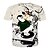billiga T-shirts med 3D-tryck till herrar-Herr T-shirt Skjorta Grafisk Låga Tryck Kortärmad Dagligen Blast Rund hals Purpur Grå Guld / Sommar