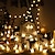 abordables Tiras de Luces LED-50 bolas de cristal led luces de cadena 5m luces de cadena led luces de cadena al aire libre con pilas luz de hadas impermeable jardín al aire libre fiesta de bodas de navidad decoración del patio lám