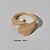 お買い得  ファッションリング-指輪 幾何学的 ゴールド 合金 ファッション 1個 6 / 女性用