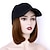 cheap Synthetic Trendy Wigs-Synthetic Wig Natural Straight Short Bob Wig Short Light Brown Dark Auburn#33 Black Medium Brown Synthetic Hair 10 inch Women&#039;s Party New Arrival Fashion Black Dark Brown