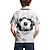 cheap Boy&#039;s 3D T-shirts-Boys T shirt Short Sleeve T shirt Tee Geometric Football 3D 3D Print Active Streetwear Polyester Spandex Kids Toddler Print 2-12 Years 3D Printed Graphic Shirt