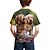 cheap Tees &amp; Shirts-Kids Boys T shirt Animal 3D Print Short Sleeve Active Summer Green