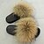 abordables Zapatillas de estar por casa-Women&#039;s Slippers House Slippers Fluffy Slippers Slides for Women Open Toe Slippers Girls Fluffy House Slides
