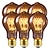 abordables Ampoules Incandescentes-noël 6pcs 40w e26 e27 à incandescence vintage edison lumières ampoules décoratives a60 (a19) blanc chaud 2200-2800k rétro dimmable 220-240 v