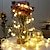 ieftine Fâșii LED-50 de bile de cristal cu leduri lumini cu șiruri 5m lumini cu șiruri în aer liber lumini cu șiruri alimentate cu baterii lumina de zână impermeabilă grădină în aer liber petrecere de nunta curte decor