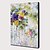 cheap Abstract Paintings-Oil Painting Hand Painted Vertical Abstract Floral / Botanical Modern Stretched Canvas