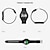 tanie Smartwatche-KW19 Inteligentny zegarek 1.3 in Inteligentny zegarek Bluetooth Krokomierz Powiadamianie o połączeniu telefonicznym Rejestrator snu Kompatybilny z Android iOS Damskie Męskie Obsługa aparatu IP 67