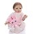 povoljno Autentične bebe lutke-keiumi 22-inčna reborn lutka igračka za bebe i malu djecu reborn lutkica za djevojčice poklon simpatična ljupka interakcija roditelj-dijete napola silikonski i tkaninski tijelo s odjećom i priborom