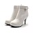 cheap Women&#039;s Boots-Women&#039;s Boots 2021 Pumps Round Toe Booties Ankle Boots Sexy Minimalism Sweet Daily Party &amp; Evening PU Solid Colored White Black / Mid-Calf Boots