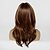 cheap Synthetic Trendy Wigs-Synthetic Wig Body Wave With Bangs Wig Medium Length Brown / Burgundy Synthetic Hair 20 inch Women&#039;s Women Waterfall Youth Brown