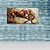 billige Dyremalerier-Hang malte oljemaleri Håndmalte Horisontell panoramautsikt Dyr Moderne Valset lerret (uten ramme)
