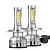 cheap Car Headlights-2pcs Infitary V3 COB Mini Car Led Headlights 10000LM 6500K H1 H3 H4 H7 H11 H13 9005 9006 9004 9007 Ice Diode Lamp Auto Fog Light Bulb