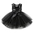 cheap Dresses-Kids Girls‘ Sequins Tutu Dress 1-5 Years Solid Colored Party Performance Holiday Black Pink Red Sleeveless Basic Beautiful Sweet Dresses Summer