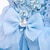 ieftine Costume &amp; Tematică din Filme-Cenusareasa Prințesă Rochii Rochie de fete cu flori Fete Film Cosplay A-Line Slip rochie de vacanță Albastru Crăciun Halloween Zuia Copiilor Nuntă Invitat la nunta Rochie