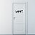 billiga Dekorativa väggstickers-kreativ kärlek tecknad katt vägg klistermärke sovrum heminredning självhäftande byta dörr klistermärke 26 * 7,8 cm