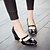 cheap Lolita Shoes-Women&#039;s Heels Lolita Shoes Pumps Square Toe Vintage Classic Daily PU White Black Red