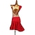 Χαμηλού Κόστους Latin Ρούχα Χορού-Latin Dance Dress Cascading Ruffles Women&#039;s Training Performance Sleeveless High Spandex