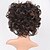 cheap Black &amp; African Wigs-Synthetic Wig Deep Curly Asymmetrical With Bangs Wig Short Brown Synthetic Hair 14 inch Women&#039;s Fashionable Design Exquisite Fluffy Brown