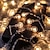 ieftine Fâșii LED-50 de bile de cristal cu leduri lumini cu șiruri 5m lumini cu șiruri în aer liber lumini cu șiruri alimentate cu baterii lumina de zână impermeabilă grădină în aer liber petrecere de nunta curte decor