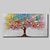 Χαμηλού Κόστους Ζωγραφιά-δέντρο πολύχρωμη ελαιογραφία 100% χειροποίητο ζωγραφισμένο στο χέρι τέχνη τοίχου σε καμβά οριζόντιο αφηρημένο τοπίο σύγχρονη μοντέρνα διακόσμηση σπιτιού ρολό καμβάς χωρίς πλαίσιο χωρίς τεντωμένο