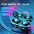 abordables TWS True Wireless Headphones-LITBest F9-6A True Wireless Headphones Bluetooth 5.0 Earbuds with LED Power Display Mini Magnetic Charging Box Touch Control Earphones for Android iOS PC Sports Fitness Cycling