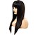 cheap Synthetic Trendy Wigs-Synthetic Wig kinky Straight with Baby Hair Wig Very Long Natural Black Synthetic Hair 68~72 inch Women&#039;s Synthetic Black