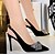 baratos Sandálias de mulher-Mulheres Sapatos De Casamento Stiletto Dedo Apontado Diário Cetim Sólido Preto Vermelho
