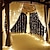 billiga LED-ljusslingor-3x3m 10x10ft led fönstergardin blinkande ljusslinga kransljus present trädgård hemfest bröllop alla hjärtans dag dekoration med plugg