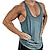 cheap Running Tee &amp; Tank Tops-Men&#039;s Workout Tank Top Running Tank Top Sleeveless Singlet Athleisure Breathable Soft Sweat Out Fitness Gym Workout Running Sportswear Solid Colored Normal Gray Army Green Red Activewear Stretchy