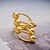 cheap Rings-Ring Gold Gold Plated Statement Stylish Luxury 1pc Adjustable / Women&#039;s / Open Cuff Ring / Adjustable Ring