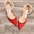 cheap Women&#039;s Heels-Women&#039;s Heels Stiletto Heel Pointed Toe Daily PU Black Red Fuchsia