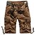 cheap Trousers &amp; Shorts-Men&#039;s Cargo Shorts Hiking Shorts Tactical Shorts Military Summer Outdoor Loose Fit 10&quot; Ripstop Multi-Pockets Breathable Sweat wicking Shorts Bottoms Knee Length Light Coffee Royal Blue Cotton Work