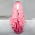 baratos Peruca para Fantasia-Cosplay fantasia peruca peruca sintética parte do meio encaracolado peruca longa rosa + vermelho cabelo sintético 28 polegadas festa masculina rosa peruca de halloween