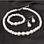 levne Sady šperků-Dámské Svatební šperky Soupravy Napodobenina perel Náušnice Šperky Bílá Pro Párty Svatební Zásnuby Slib Festival 4