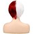 abordables Perruques de déguisement-Perruque Synthétique Droite naturelle Avec Frange Perruque Court Rouge / Blanc Cheveux Synthétiques 8 pouce Femme Animé Design à la mode Cosplay Rouge