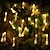 abordables Guirlandes Lumineuses LED-Guirlande lumineuse extérieure solaire 12m 100led gouttelettes gouttes de pluie guirlandes lumineuses 8 modes étanche pour mariage jardin pelouse décoration lampe solaire